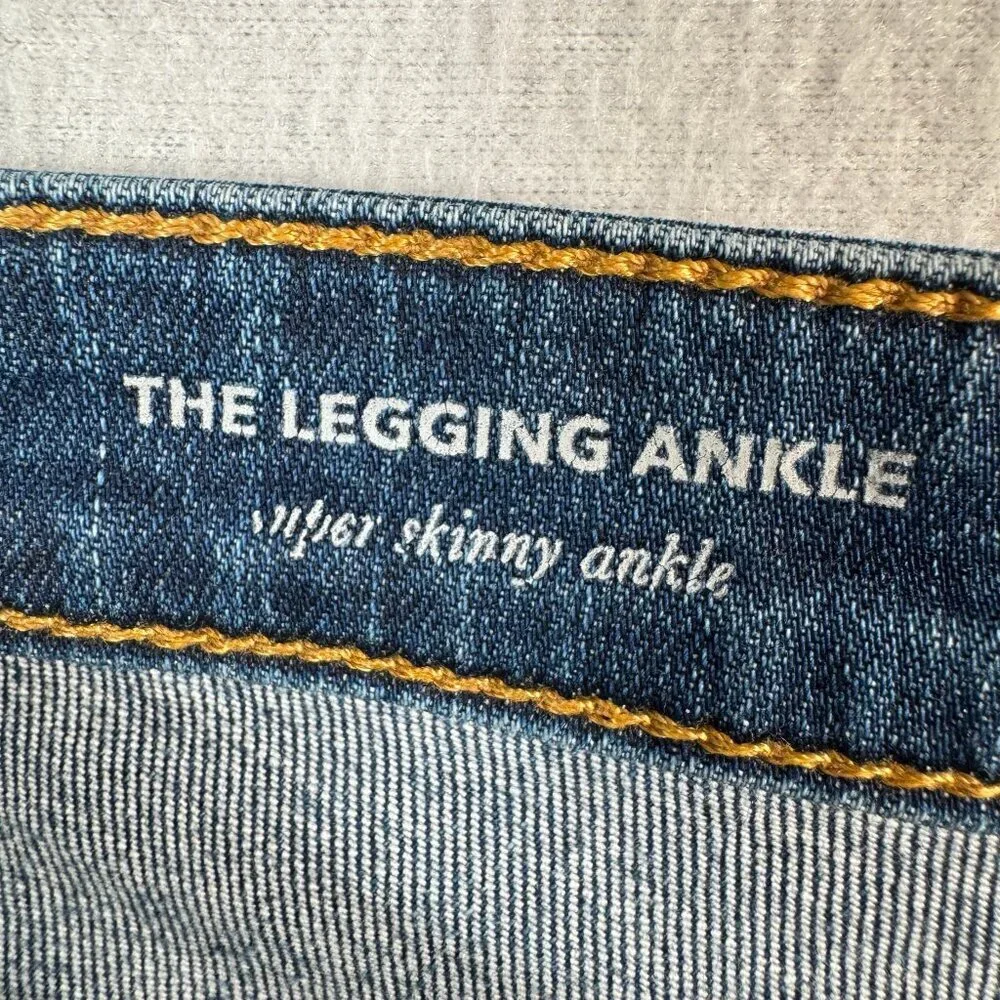 Adriano Goldschmied Jeans Womens 27 Blue The Legging Ankle Skinny Low Rise